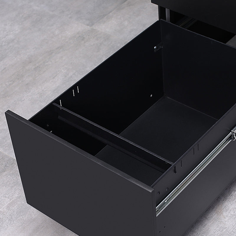 Contemporary Steel File Cabinet File Pedestal Filing Cabinet with Lock and Storage