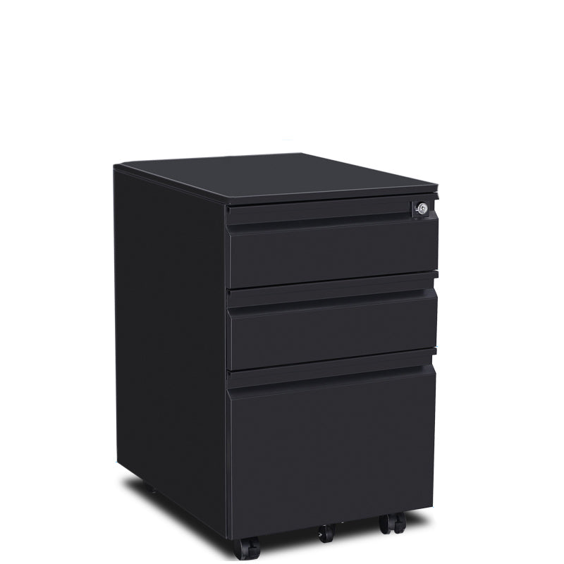 Contemporary Steel File Cabinet File Pedestal Filing Cabinet with Lock and Storage