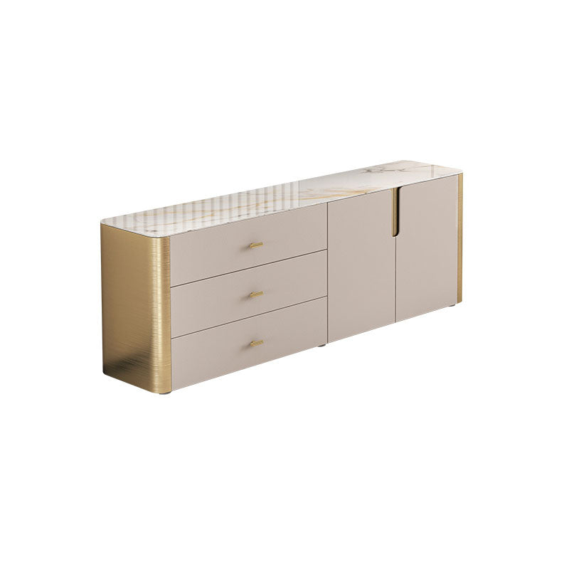 13.65-inch W Classic Glam Storage Chest Stone Storage Chest Dresser