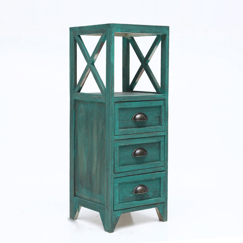 Wooden Storage Chest Dresser American Traditional Dresser with Drawers