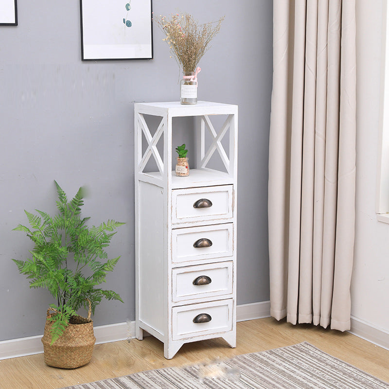 Wooden Storage Chest Dresser American Traditional Dresser with Drawers