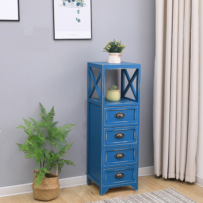 Wooden Storage Chest Dresser American Traditional Dresser with Drawers