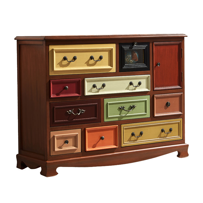 Nautical Bedroom Wooden Storage Chest Horizontal Chest with Drawers