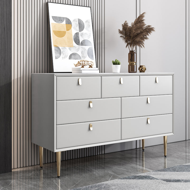 15.6-inch Width Classic Glam Dresser Stone Storage Chest with 5/6/7/9 Drawers