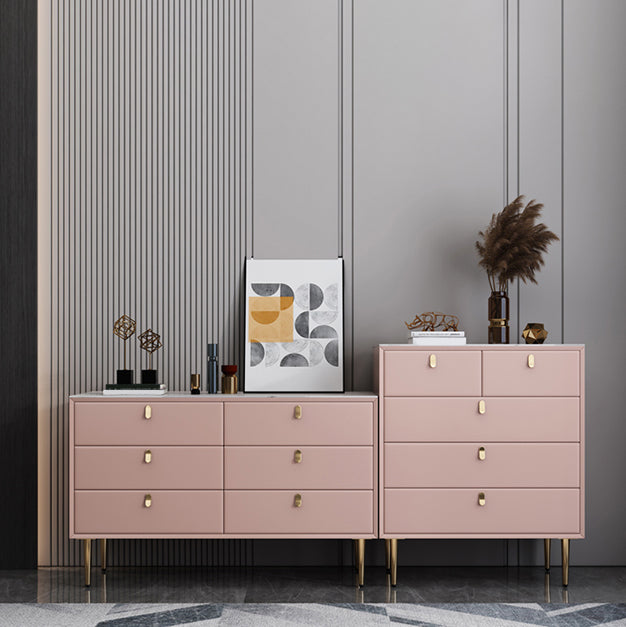 15.6-inch Width Classic Glam Dresser Stone Storage Chest with 5/6/7/9 Drawers