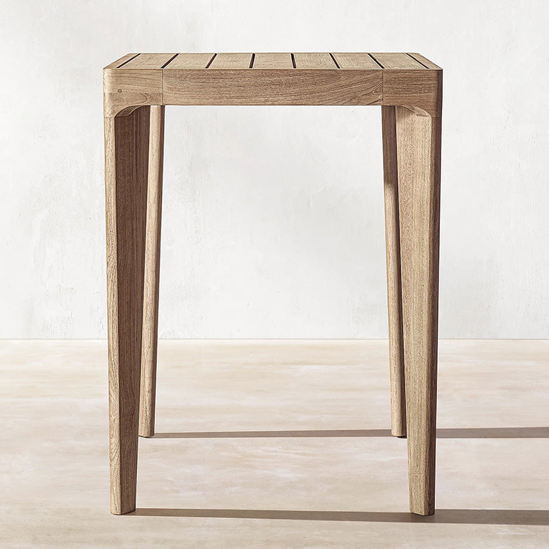 Farmhouse Solid Wood Dining Table Teak UV Resistant Dining Table