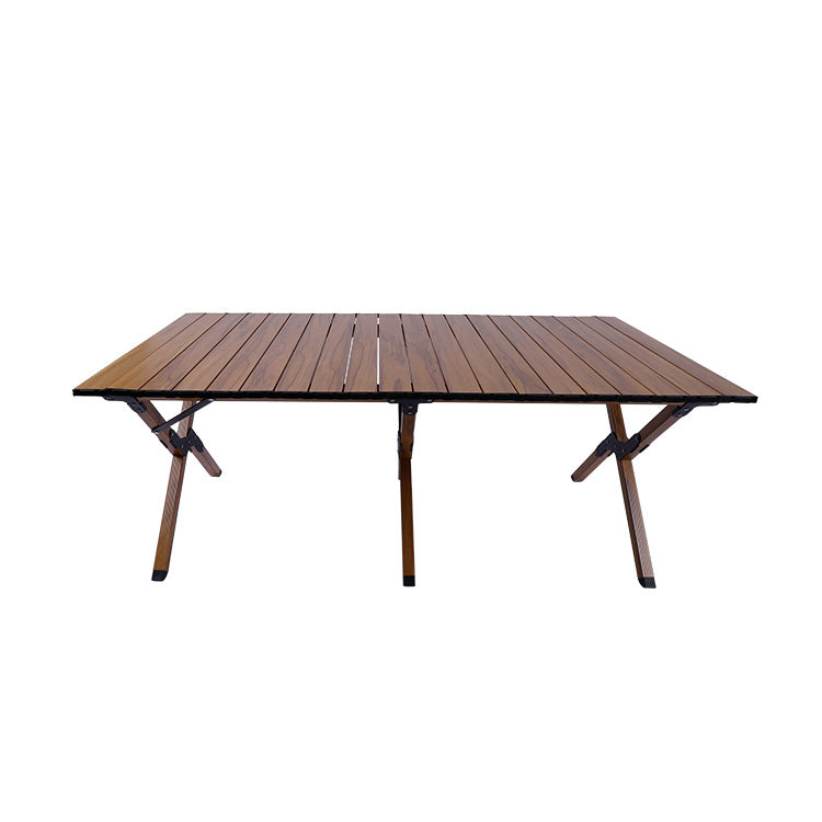Minimalistic Rectangle Picnic Table Metal Folding Chat Table