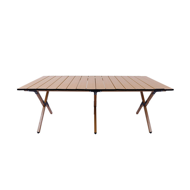 Minimalistic Rectangle Picnic Table Metal Folding Chat Table