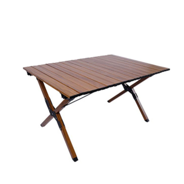 Minimalistic Rectangle Picnic Table Metal Folding Chat Table