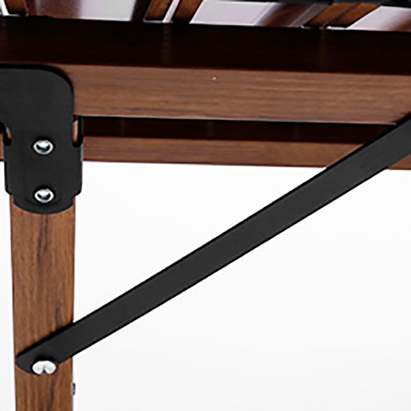 Minimalistic Rectangle Picnic Table Metal Folding Chat Table