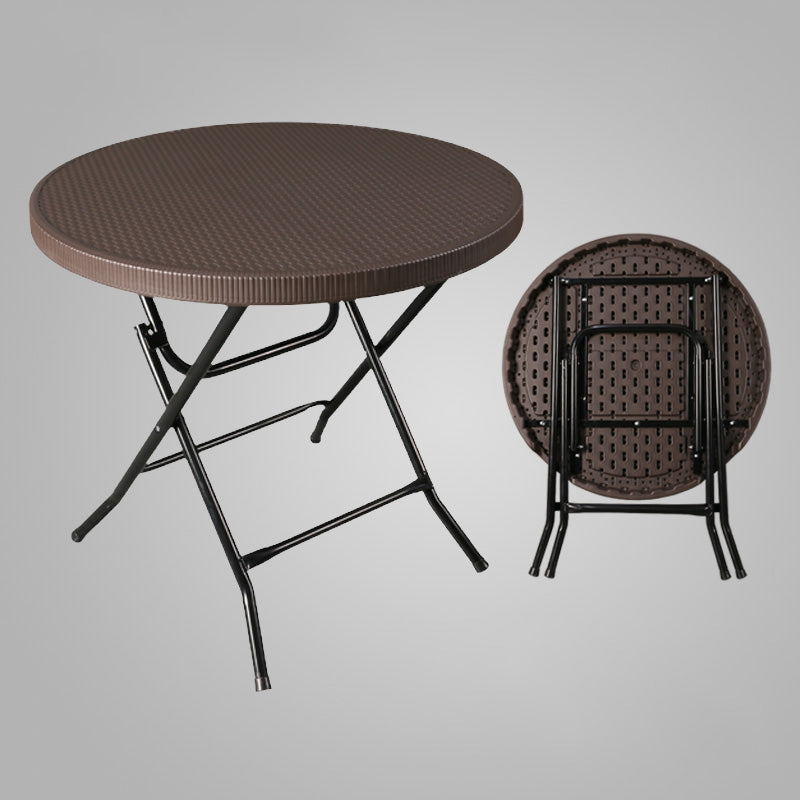 Contemporary Geometric Dining Table Plastic Folding Catio Table