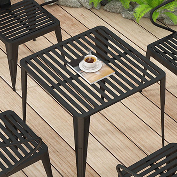 Modern 1/5/7 Pieces Metal Bistro Table Set Metal Bistro Set for Outdoor