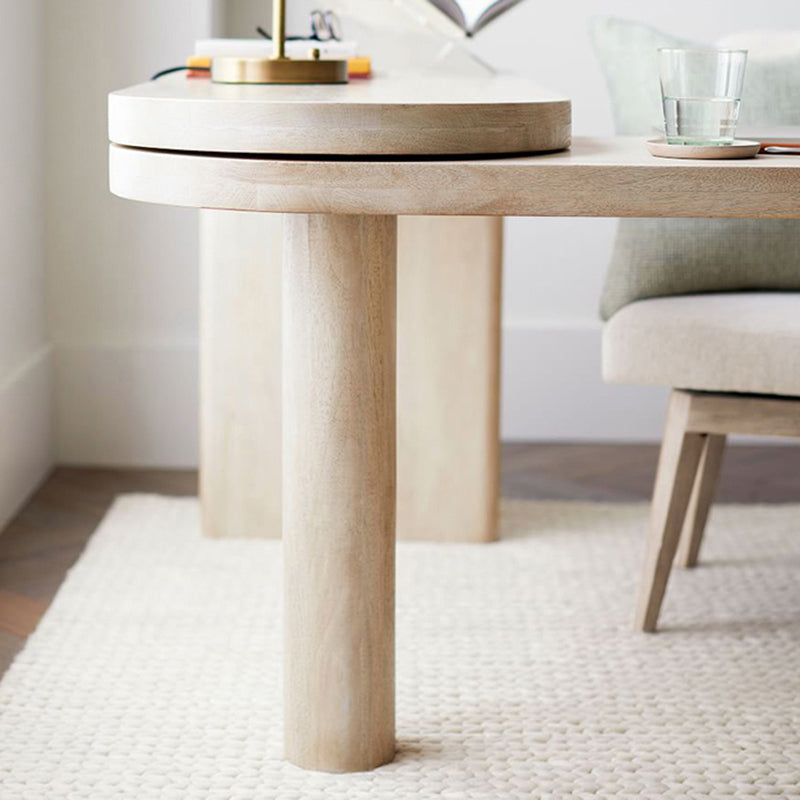 29.25-inch H Contemporary Writing Desk Solid Wood Office Desk