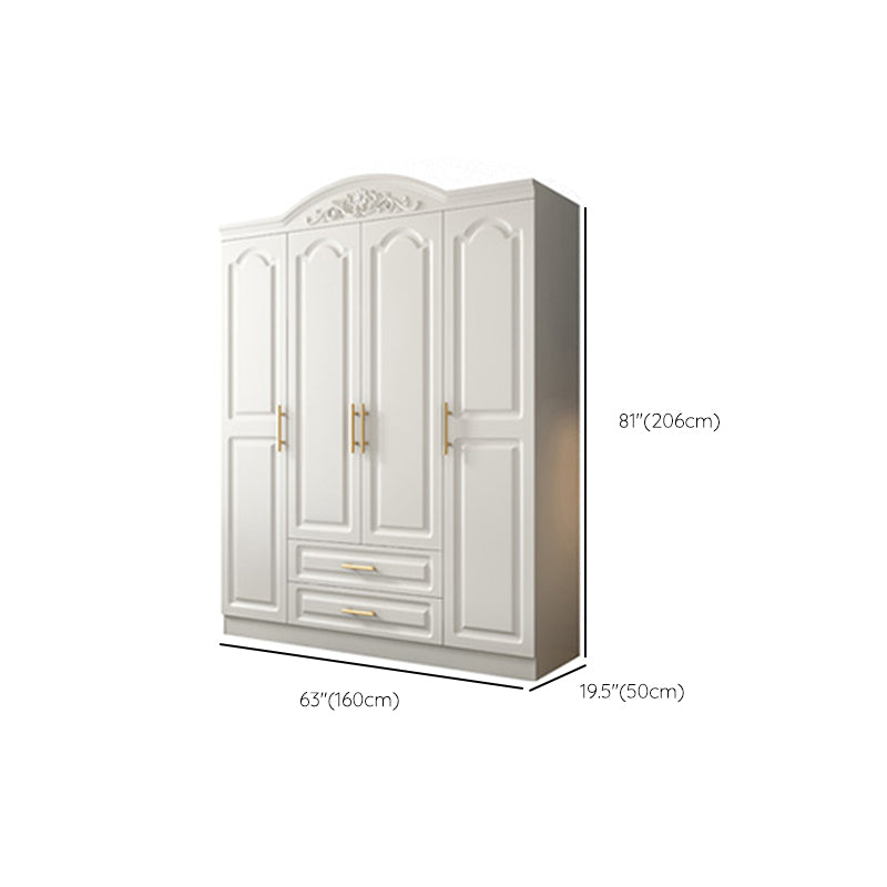 Engineered Wood Wardrobe Armoire French Country Wardrobe Closet