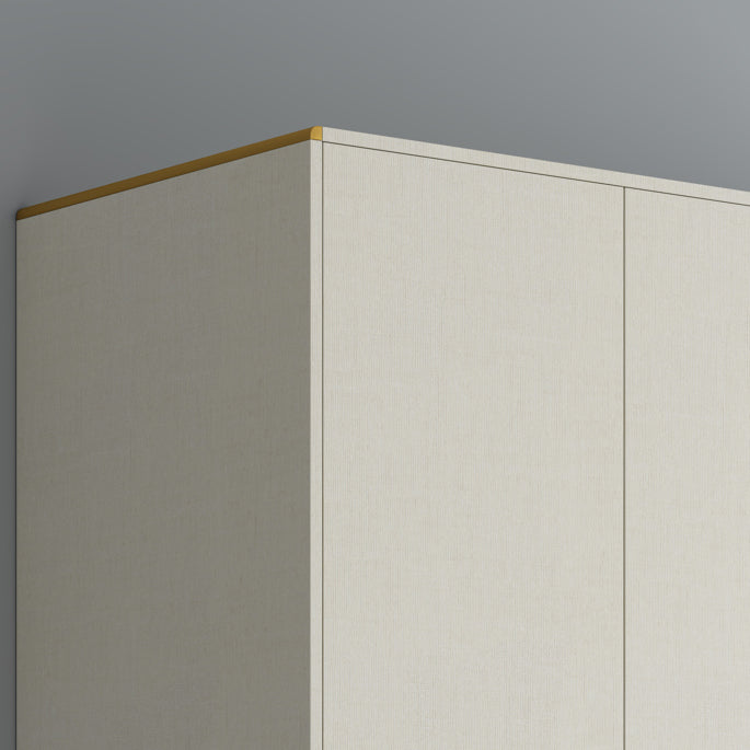 Hinged Wardrobe Closet with Drawer Engineered Wood Wardrobe Cabinet