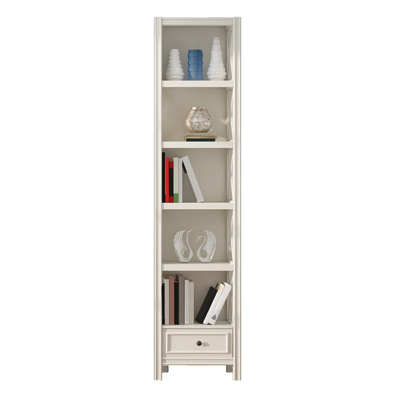 Wood Standard Bookcase Contemporary Closed Back Bookshelf with Shelves