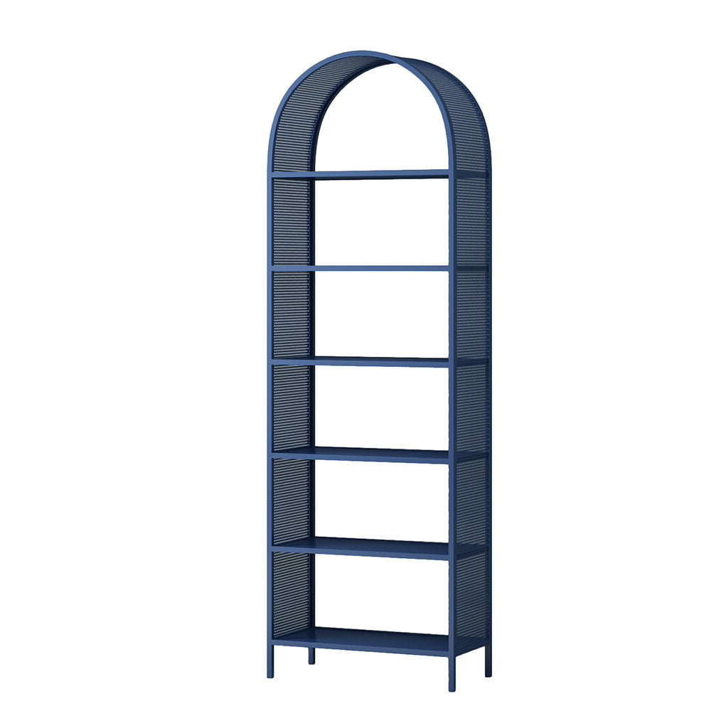 Shelves Included Glam Bookcase Standard Metal Open Back Bookshelf