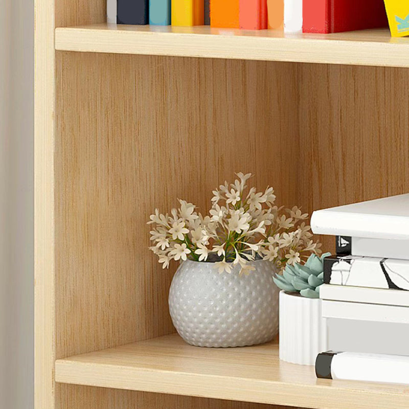 Modern Style Closed Back Standard Bookshelf Engineered Wood Bookcase for Bedroom