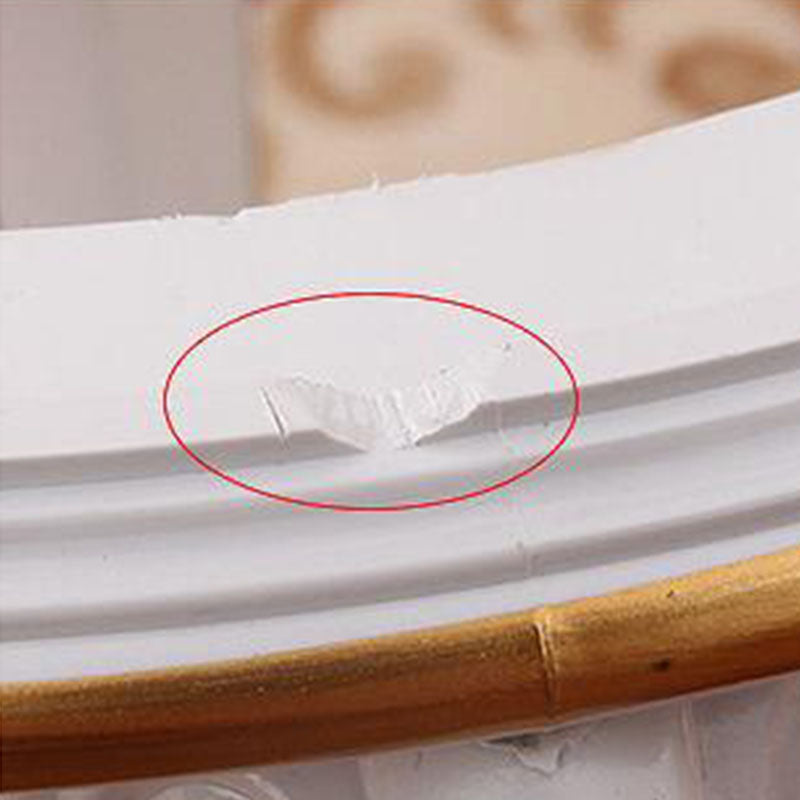 Mid-Century Modern Ottoman Faux Leather Upholstered Solid Color Round Ottoman