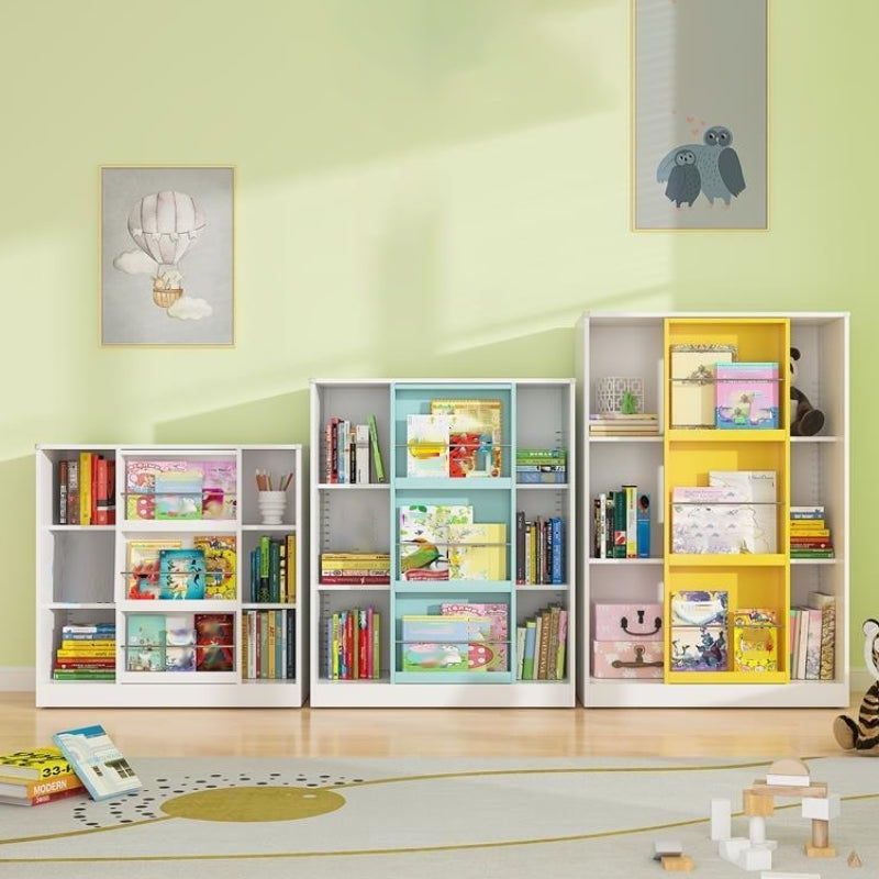 Engineered Wood Standard Bookshelf Contemporary Closed Back Bookcase