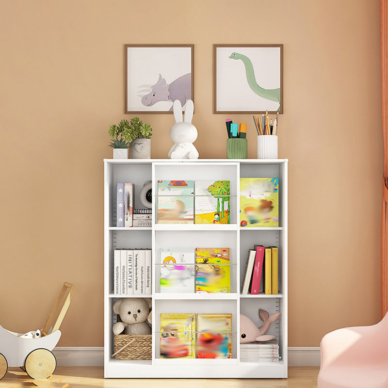Engineered Wood Standard Bookshelf Contemporary Closed Back Bookcase