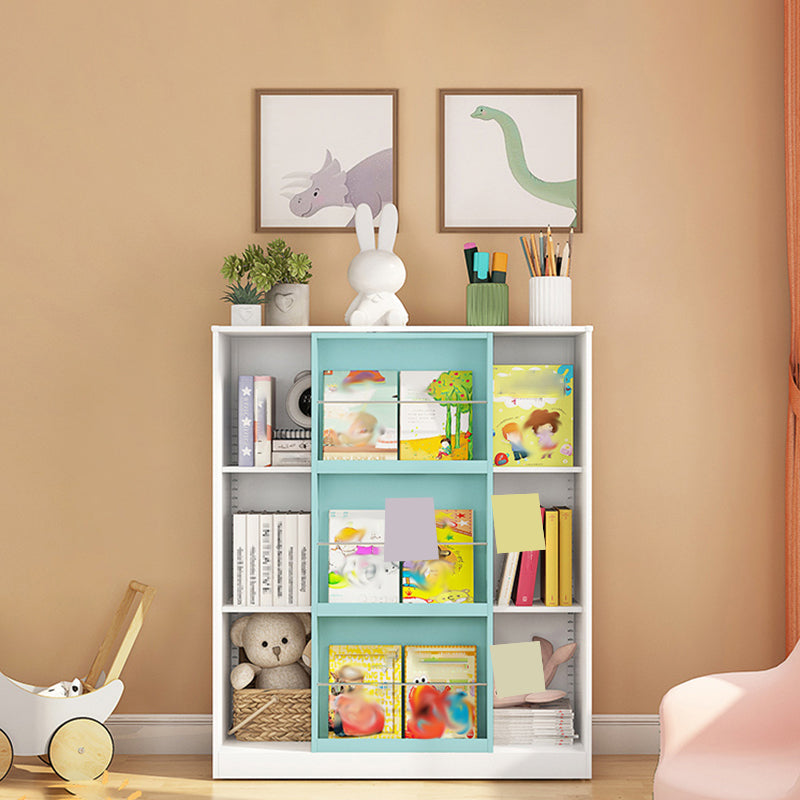 Engineered Wood Standard Bookshelf Contemporary Closed Back Bookcase