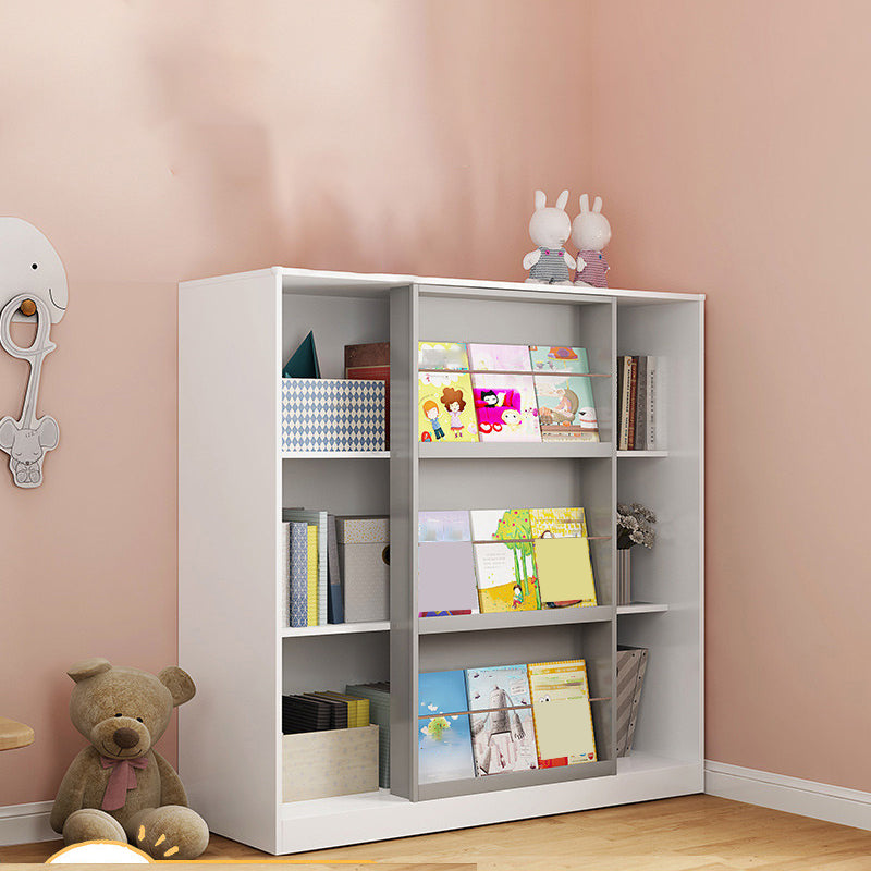 Engineered Wood Standard Bookshelf Contemporary Closed Back Bookcase