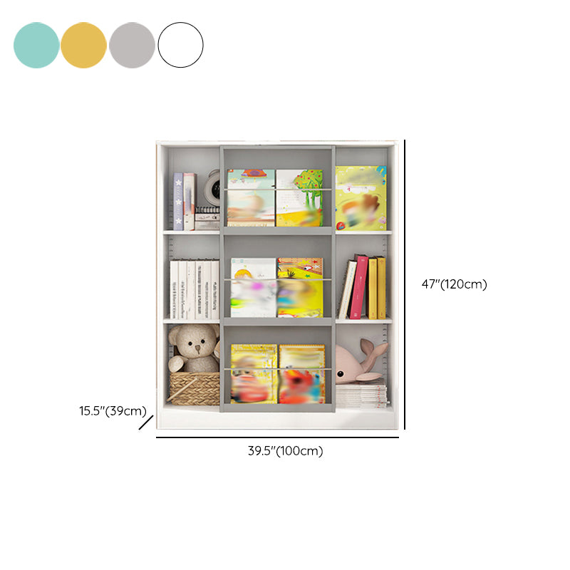 Engineered Wood Standard Bookshelf Contemporary Closed Back Bookcase