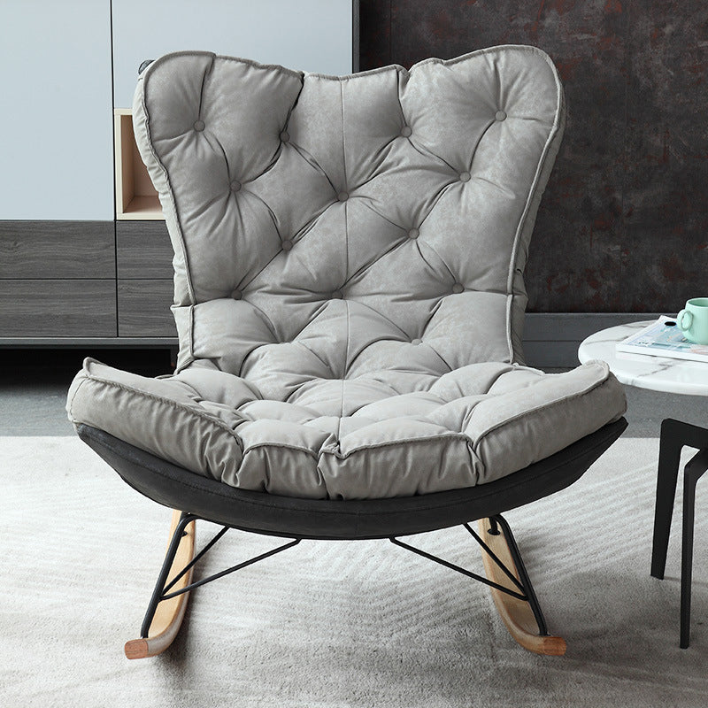 Contemporary Single Sofa Rocking Chair Lazy Rocking Chair for Living Room and Bedroom
