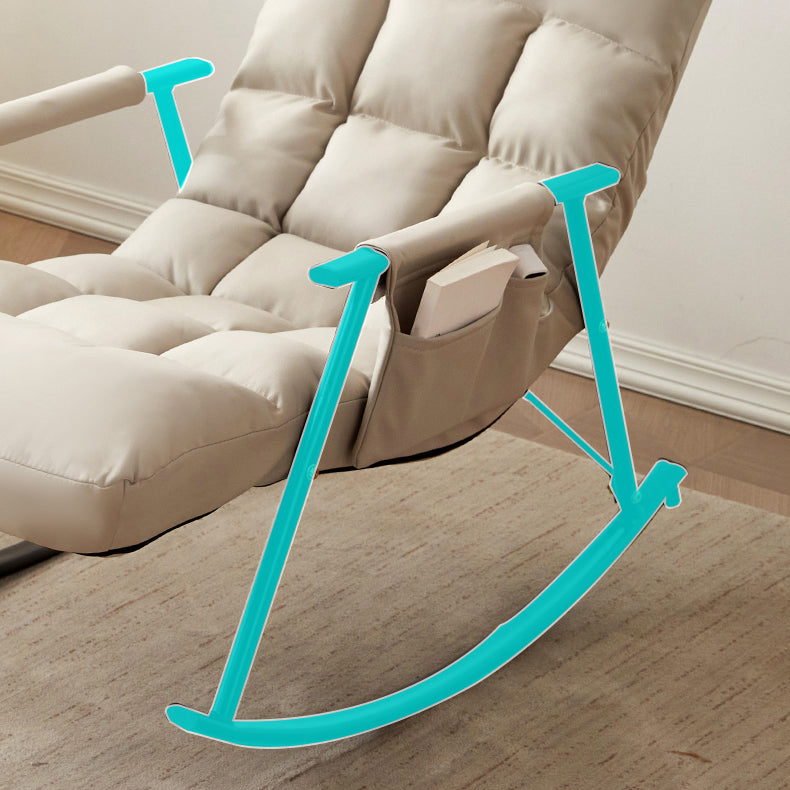 Iron Base Single Rocking Chair Modern Furniture Lounge Leisure Lazy Sofa Chair