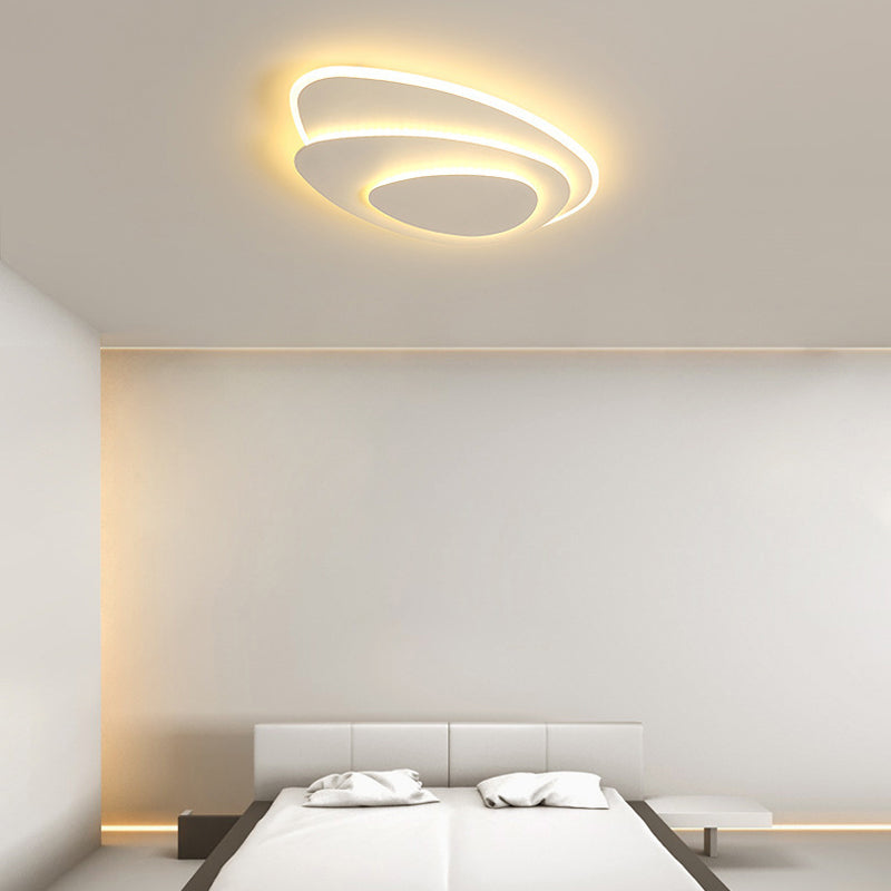 White LED Flush Mount Lighting Modernism Ceiling Light for Foyer
