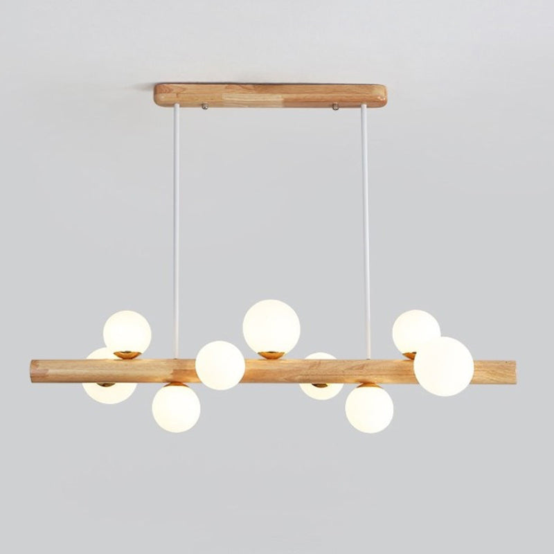 Modern Style Ball Shade Island Pendants Glass Pendant Lights for Dining Room