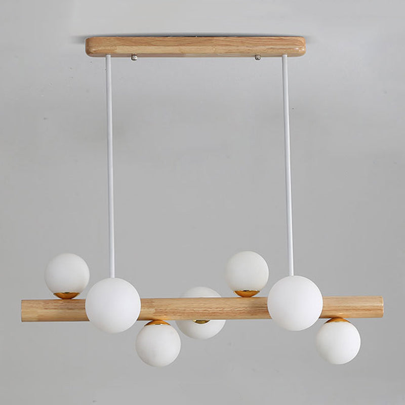 Modern Style Ball Shade Island Pendants Glass Pendant Lights for Dining Room