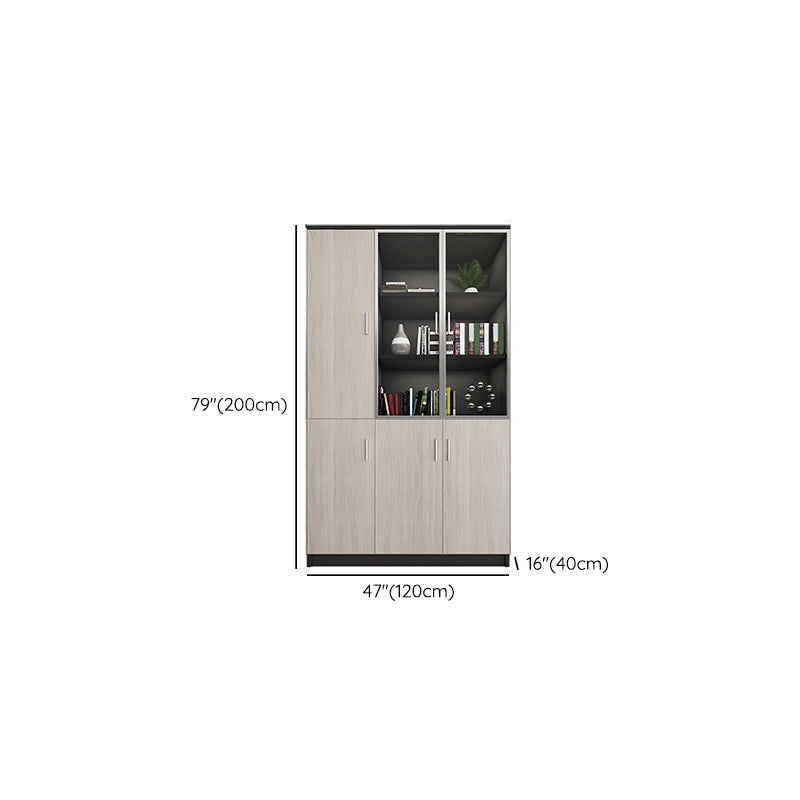 Traditional File Cabinet Wood Vertical File Cabinet with Shelves for Office