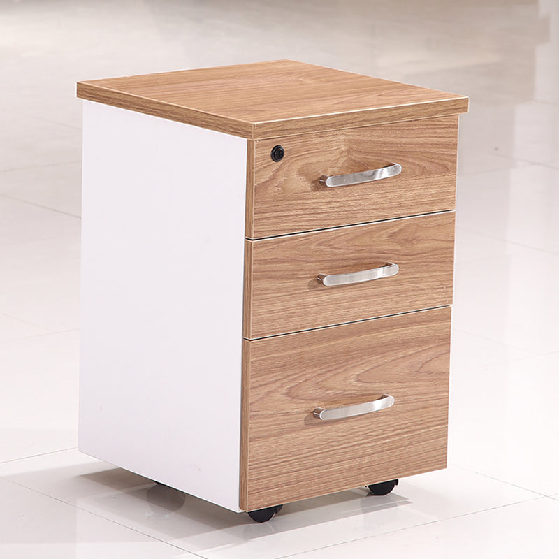 Modern Vertical Filing Cabinet Wood File Cabinet with Locking Storage