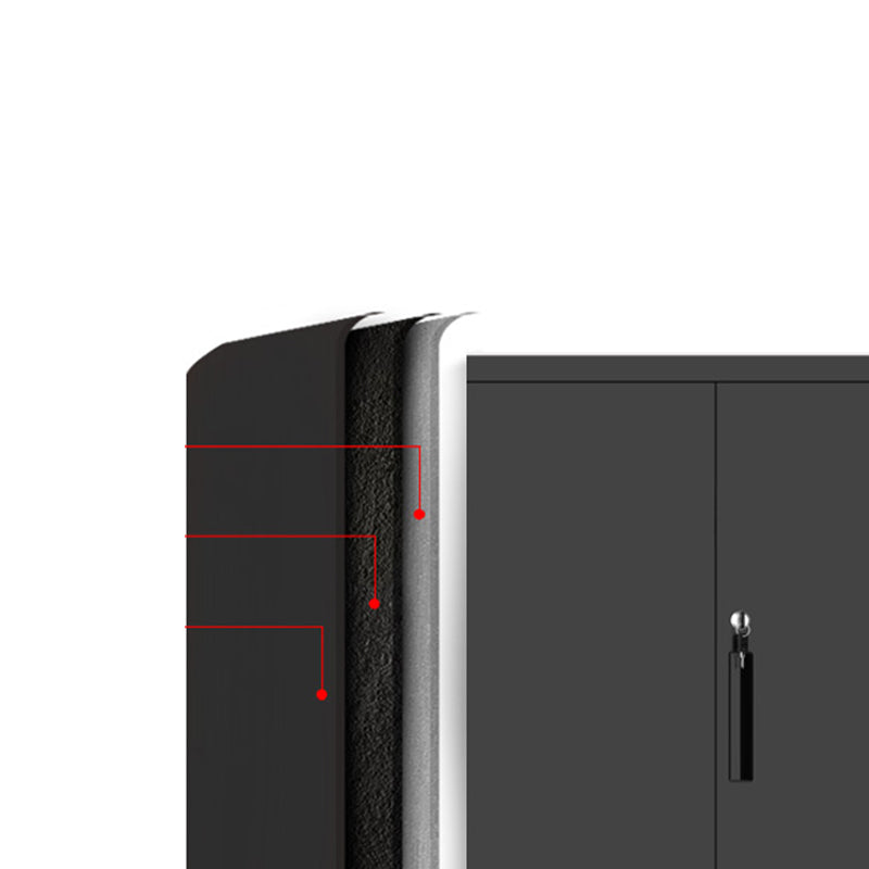 Industrial File Cabinet Steel Frame Key Lock Lateral File Cabinet for Office