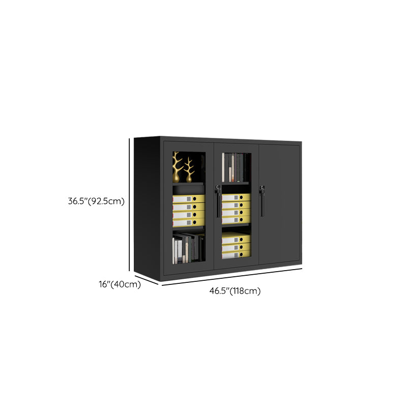Industrial File Cabinet Steel Frame Key Lock Lateral File Cabinet for Office