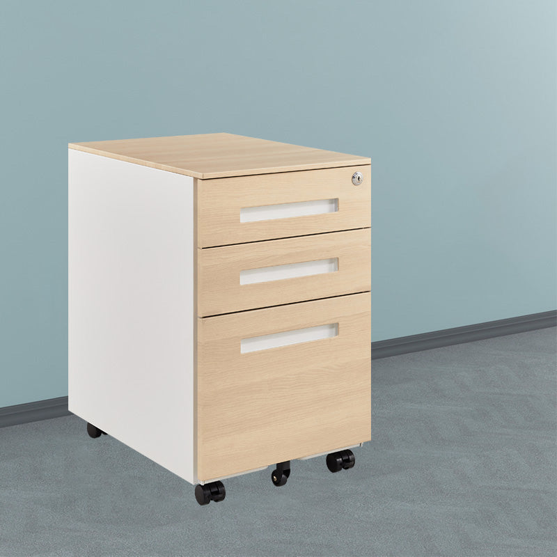 Contemporary File Cabinets Steel Frame File Pedestal with Key Lock for Office
