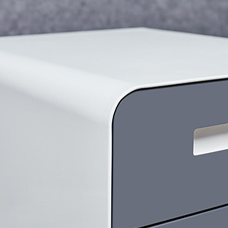 Contemporary File Cabinets Steel Frame File Pedestal with Key Lock for Office