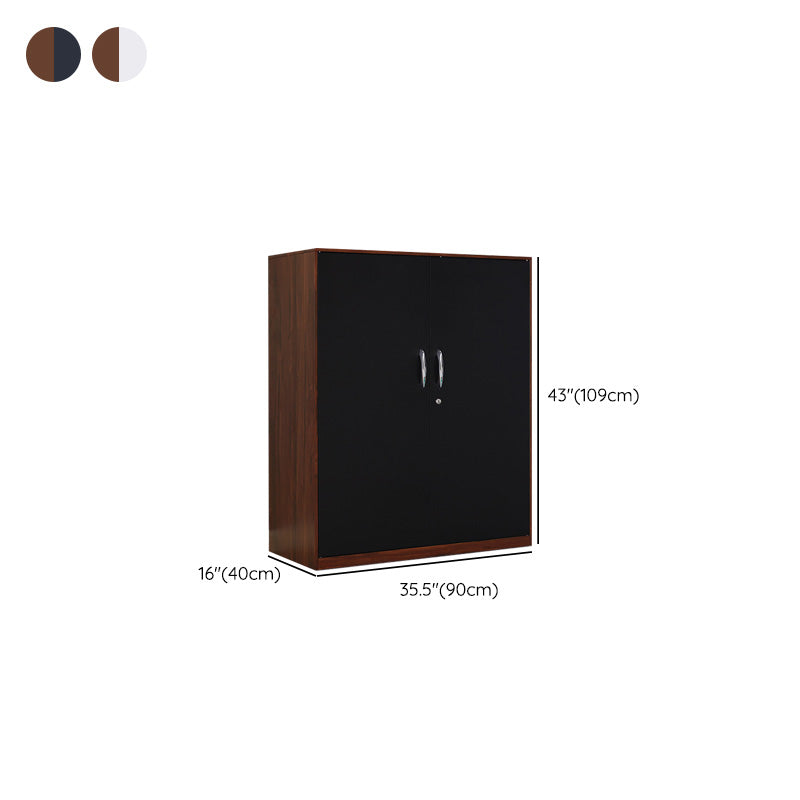 Industrial File Cabinet Adjustable Storage Shelves Wood Fireproof Cabinet