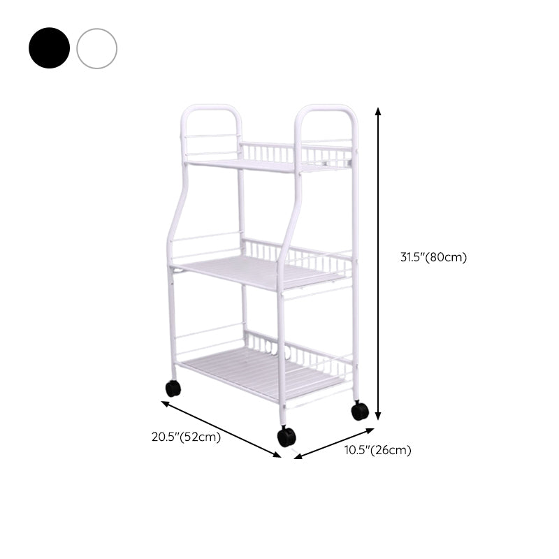 Contemporary Open Back Bookcase Metal Standard Bookshelf with Shelves