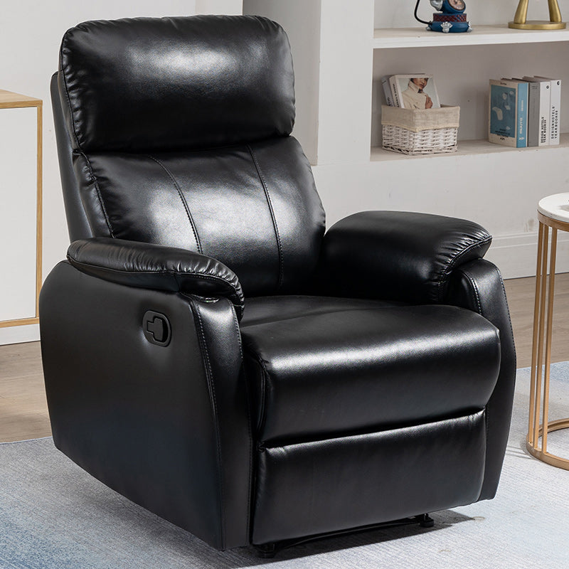 Contemporary Leather Recliner 32.7" Wide Standard Recliner with Footrest