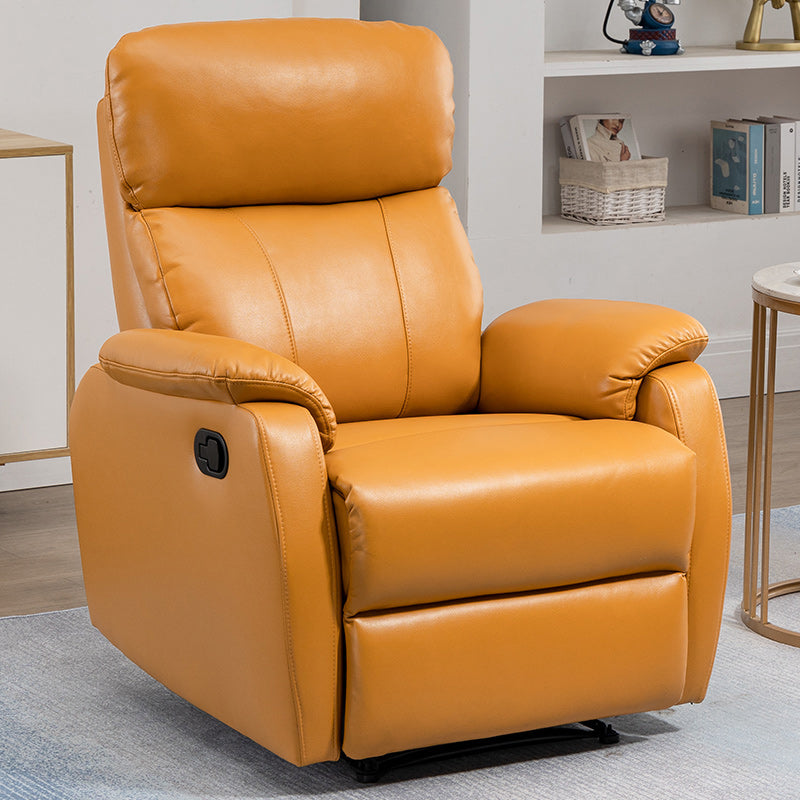 Contemporary Leather Recliner 32.7" Wide Standard Recliner with Footrest