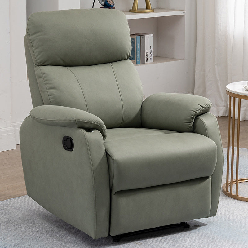 Contemporary Leather Recliner 32.7" Wide Standard Recliner with Footrest