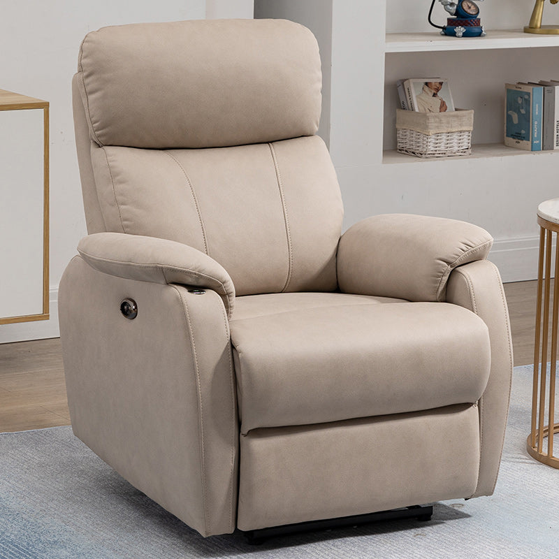 Contemporary Leather Recliner 32.7" Wide Standard Recliner with Footrest