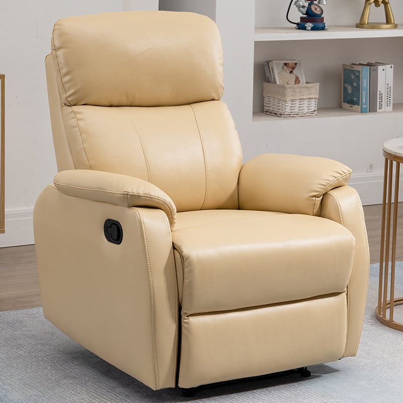 Contemporary Leather Recliner 32.7" Wide Standard Recliner with Footrest