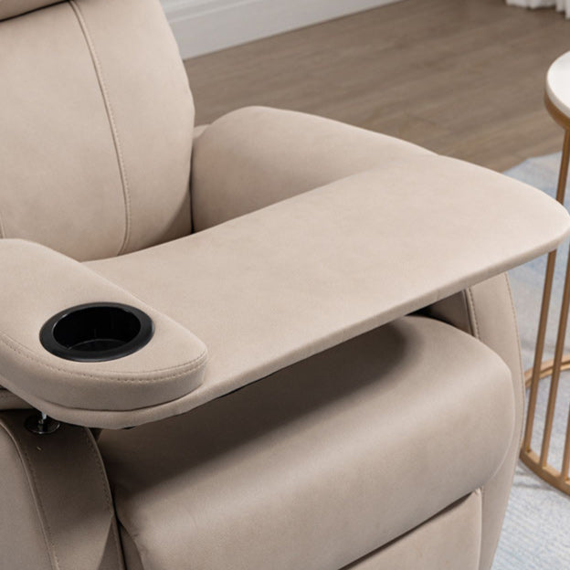 Contemporary Leather Recliner 32.7" Wide Standard Recliner with Footrest