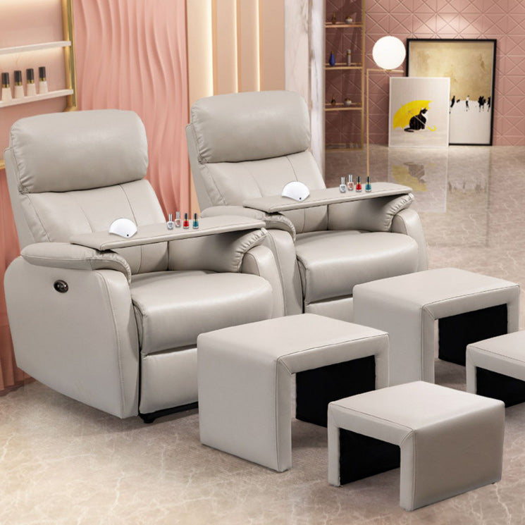Contemporary Leather Recliner 32.7" Wide Standard Recliner with Footrest
