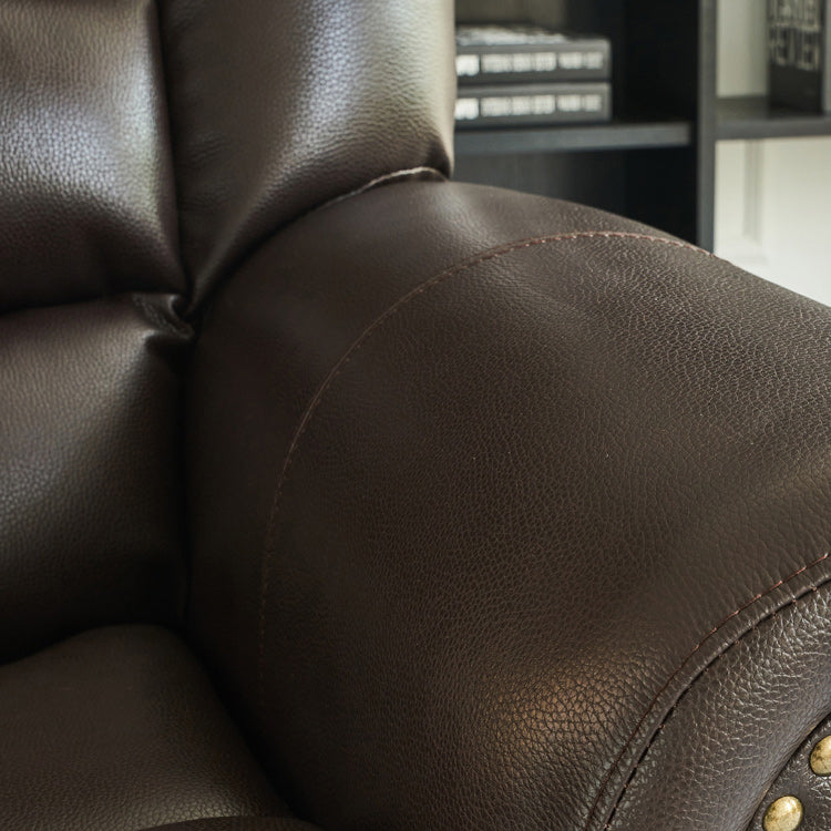 40.94" Wide Brown Standard Recliner Genuine Leather Recliner Chair