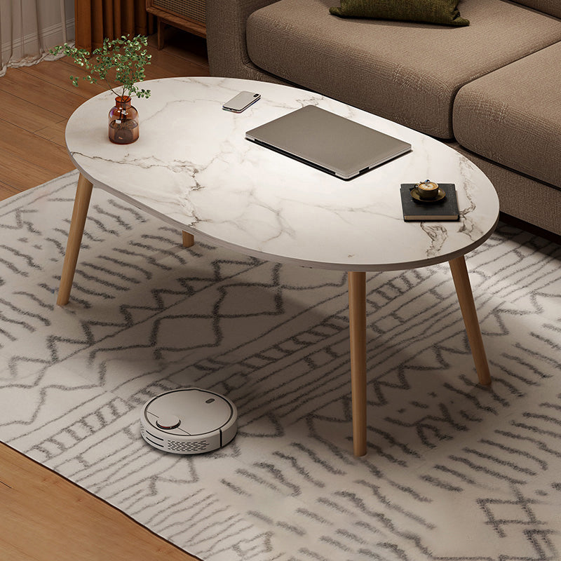 4 Legs Wood Coffee Table Set Bedroom Coffee Table with Storage